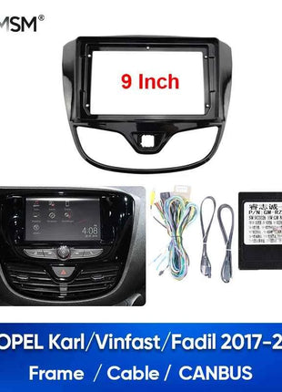 MAMSM 2017-2020 Per OPEL Karl/Vinfast/Fadil Autoradio Fascia Pannello Facia Telaio di Copertura Cavo Canbus Filo Coneder Decoder Cablaggio