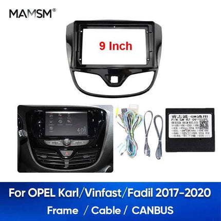 MAMSM 2017-2020 Per OPEL Karl/Vinfast/Fadil Autoradio Fascia Pannello Facia Telaio di Copertura Cavo Canbus Filo Coneder Decoder Cablaggio