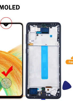 Display AMOLED per Samsung Galaxy A33 5G Display LCD Touch Screen Digitizer Assembly per Samsung A336 Display di ricambio
