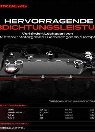 Coperchio Testata Cilindri Frankberg 1x per VW Golf VI 5K1 Beetle 5C Jetta III 1K2 2.5L 07K103469L 07K103469F 264-907
