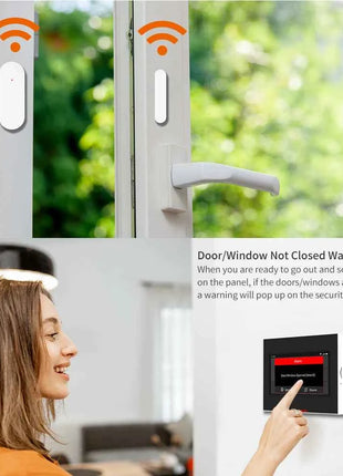 Staniot Tuya 433Mhz Home Alarm System Automatic Sensor Smart Wireless Door and Window Detectors Door opening/closing code