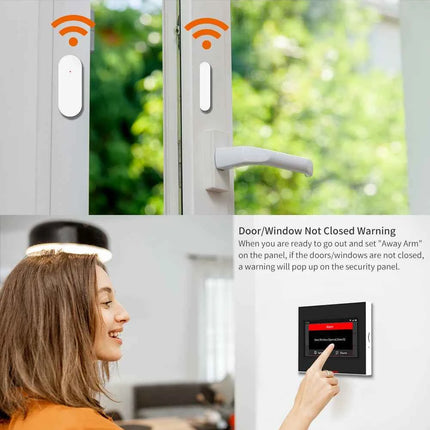 Staniot Tuya 433Mhz Home Alarm System Automatic Sensor Smart Wireless Door and Window Detectors Door opening/closing code