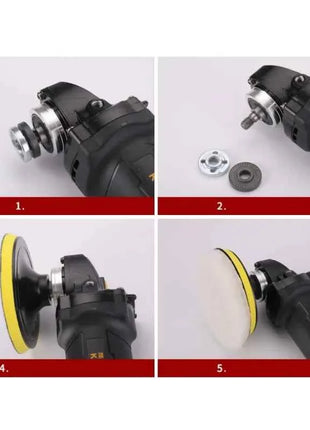 Kit di tamponi in spugna per lucidatura per auto Kit tampone in schiuma Tampone per lucidatrice Tamponi per cera per veicoli a motore per motociclette Rimuove i graffi