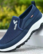 Men Running Hiking Sneakers Breathable Orthopedic Travel Plimsolls Slip On Comfortable for Outdoor Activity Hiking Walking
