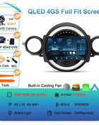 Android16 Radio Qled For BMW MINI Cooper R56 R60 2007 - 2014 Car intelligent systems Navigation GPS Carplay Android auto WIFI+5G