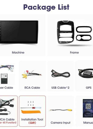 Srnubi 2 Din Android Carplay Car Radio for Renault Clio 4 2012 - 2019 Multimedia Player 2Din GPS Stereo 4G WIFI DVD Head Unit