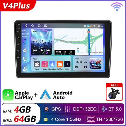 Podofo 10" CarPlay Android Radio For FIAT 500L 2012-2017 Car Multimedia Player GPS Stereo 4G Autoradio IPS Intelligent System