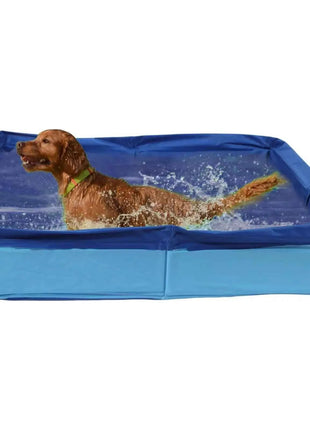 Piscina per animali domestici Piscina per bambini in PVC Pieghevole a forma quadrata Non gonfiabile Antiscivolo Vasca per bambini per cuccioli di animali domestici per il cortile di casa