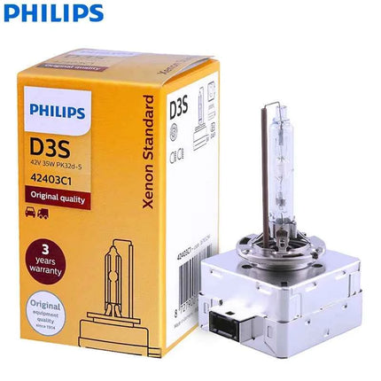 Philips Xenon D1S D2S D2R D3S D4S HID Standard Car Headlight 35W 4200K White Genuine Bulb Upgrade High Low Beam Made In Germany
