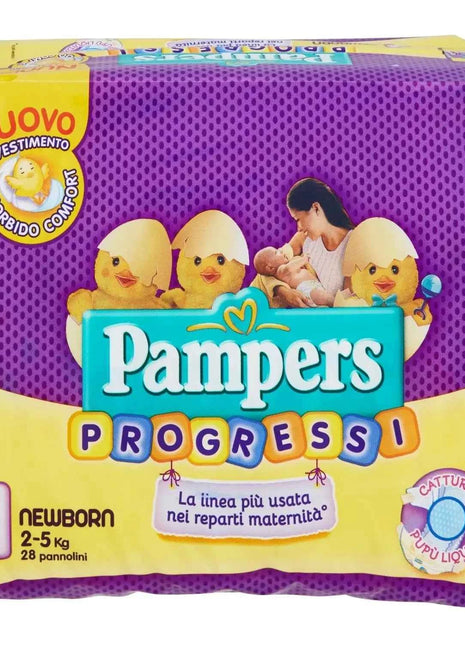 Pampers Progessi 2-5Kg, Pack of 28 Diapers