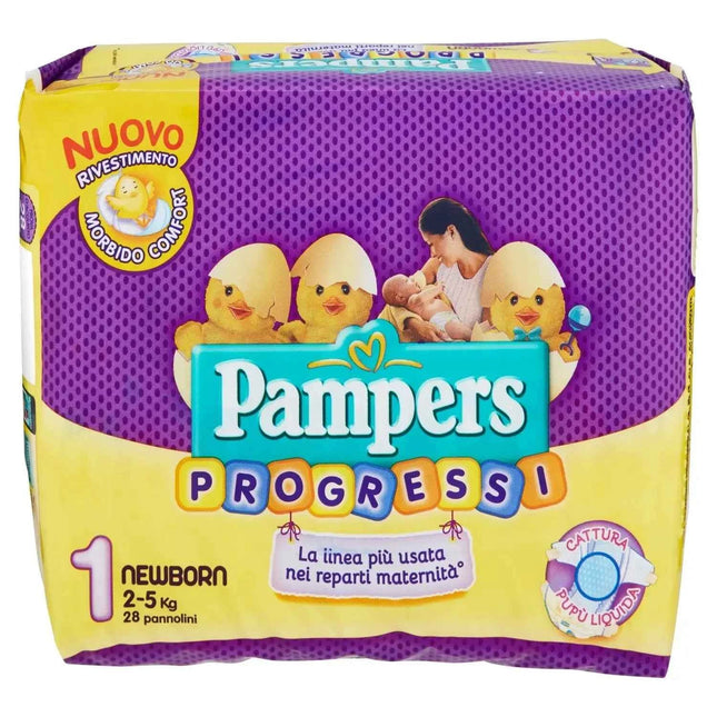Pampers Progessi 2-5Kg, Pack of 28 Diapers