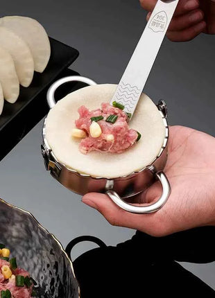 Round Dumpling Maker Stainless Steel Dough Cutter Skin Slicer Machine DIY Jiaozi Ravioli Pie Pastry Mold Kitchen Baking Tools