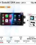 Srnubi Car Radio For Suzuki SX4 Cross 2006-2013 For Fiat Sedici Carplay Android Auto Radio Multimedia Player 4G Wifi GPS 2 Din