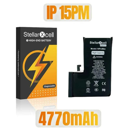 StellarXcell Diagnostic Battery show genuine part no pop up message for iphone 12mini 13Pro 14Plus 15Promax battery replacement