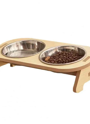 Pet Feeder Double Cat Food Bowl with Anti-Knockover Design Dog Water Feeding Container Cat Food Bowl Stander pet products