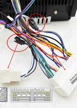 Decodificatore CAN Bus cablaggio 74 pin (38 + 33), ritenzione SWC, telaio Android P&P 16 pin, per Hyundai Tucson Elantra Kia Sportage K3