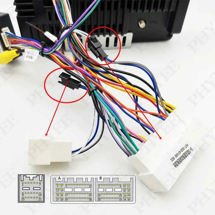 Decodificatore CAN Bus cablaggio 74 pin (38 + 33), ritenzione SWC, telaio Android P&P 16 pin, per Hyundai Tucson Elantra Kia Sportage K3