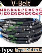 Cinghia trapezoidale tipo K K14 K15 K16 K17 K18 K19 K20 K21 K22 K23 K24 K25 K26 K27 per macchinari agricoli