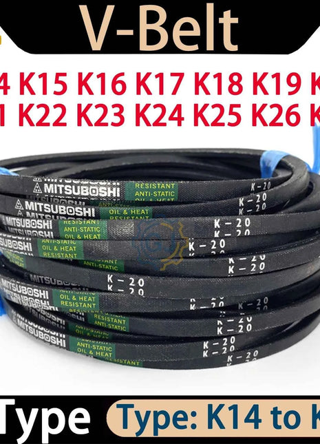 Cinghia trapezoidale tipo K K14 K15 K16 K17 K18 K19 K20 K21 K22 K23 K24 K25 K26 K27 per macchinari agricoli