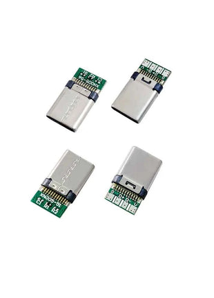 10pcs Type C usb3.1 3A fast charging USB Connectors Male Jack Tail Plug Electric Terminals welding DIY data cable accessories