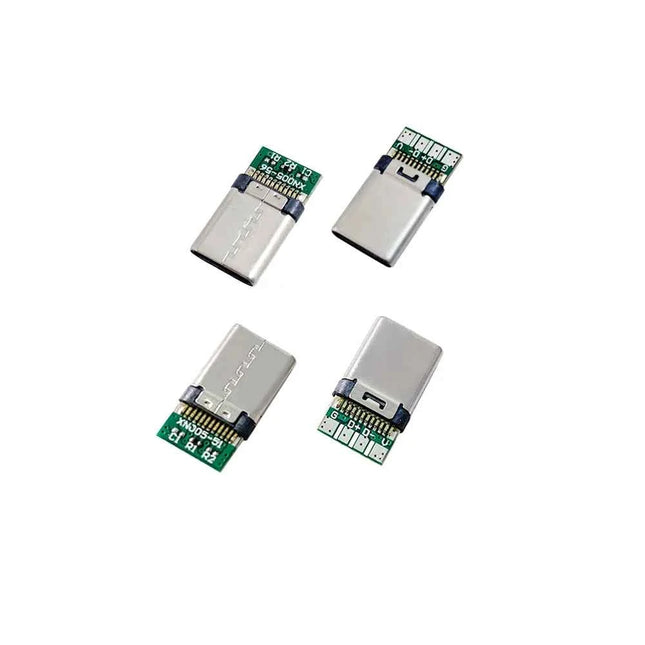 10pcs Type C usb3.1 3A fast charging USB Connectors Male Jack Tail Plug Electric Terminals welding DIY data cable accessories