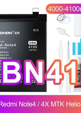 NOHON Battery for Xiaomi Redmi Note 13 12 11 10 Pro 9 8 7 6 5 4 11S 10S 9S Batteries BN5P BN53 BN46 BN45 BN5D BP47 BP4K BM5T