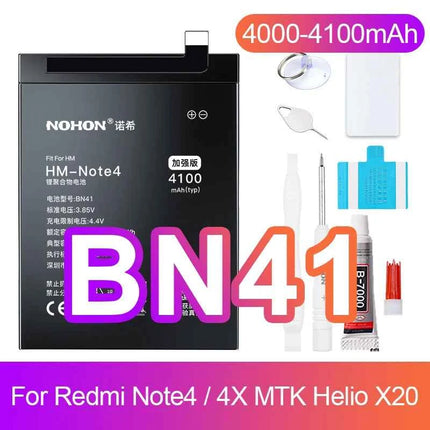 NOHON Battery for Xiaomi Redmi Note 13 12 11 10 Pro 9 8 7 6 5 4 11S 10S 9S Batteries BN5P BN53 BN46 BN45 BN5D BP47 BP4K BM5T