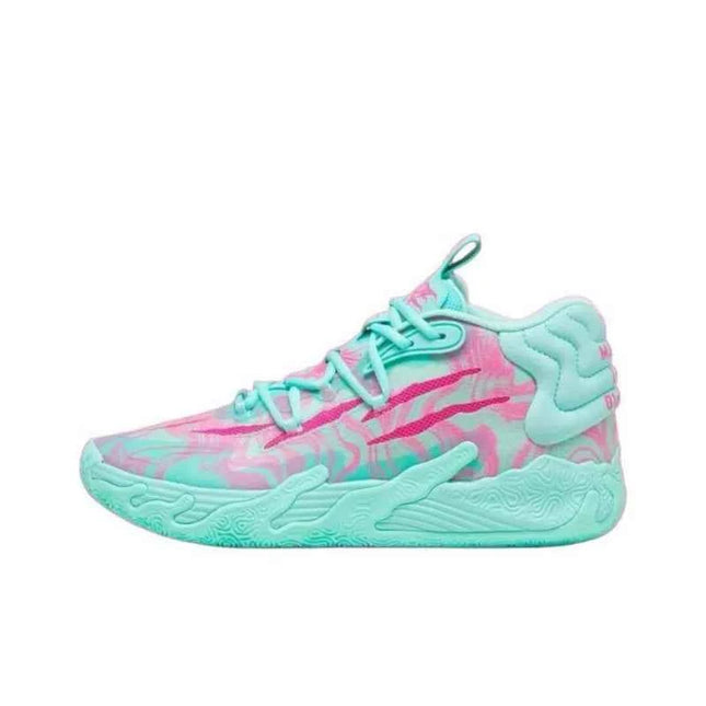 Scarpe da Basket Puma MB.03 da Uomo: Eleganti, Comode, Minimaliste, Ammortizzate e Resistenti in Blu e Rosso 310511-01