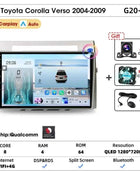Srnubi Android Car Radio for Toyota Corolla Verso 2004-2009 Carplay Android auto 2Din Multimedia Player Autoradio Navigatore GPS