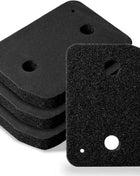 Confezione da 4 filtri di ricambio in schiuma per asciugatrice Miele 9164761, filtro base in spugna fine e grossolana per asciugatrici con pompa di calore a condensatore 207x157x30mm