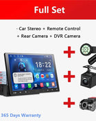 10 inch Android Car Stereo Single 1 Din Retractable Screen Apple CarPlay Android Auto 1Din Car Bluetooth Radio Head Unit