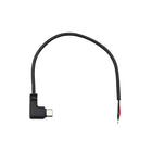 1 pz 2 pin 4 pin tipo-c micro USB USB 2.0 una spina maschio testa a gomito cavo di alimentazione connettore di saldatura linea di riparazione fai da te 0.25 m 0.3 m 1 m