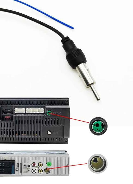 Auto Radio AM FM Antenna Convertitore Cavo Adattatore Spina DIN Connettore Femmina per Toyota Corolla Camry AVR4 Yaris Land Cruiser Hilux