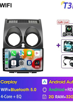 Srnubi Android Qualcomm 8 Core Carplay Auto Stereo For Nissan Qashqai J10 2006 - 2013 Carplay 4G GPS Wifi Car Multimedia