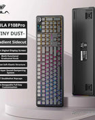 AULA F108 PRO Mechanical Keyboard Custom 100% Layout RGB Backlight Wireless Bluetooth Hifi Switch Gaming Keyboard