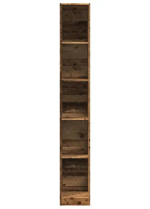 Armadio in legno vintage 30x50x200 cm in legno ingegnerizzato, effetto legno antico