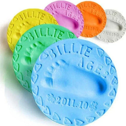 Impronta del bambino Creatori di argilla Infantile Asciugatura dell'aria Argilla morbida 3D Impronta digitale Impronta Zampa Kit Genitore-figlio Inkpad Giocattolo fai da te Souvenir per bambini