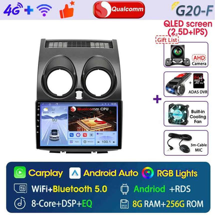 Srnubi Android Qualcomm 8 Core Carplay Auto Stereo For Nissan Qashqai J10 2006 - 2013 Carplay 4G GPS Wifi Car Multimedia