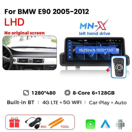 MEKEDE 8 Core Android 14 For BMW 3 Series E90 E91 E92 E93 2005-2012 Car Radio Multimedia Player Wireless CarPlay Auto All-in-one
