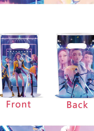 Set Decorazioni per Feste di Compleanno K-Pop, Articoli per Tavola, Palloncini, Bicchieri, Piatti, Tovaglioli, Decorazione per Torta, Striscione, Sacchetto Regalo - Accessori per Feste