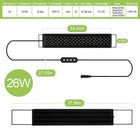 75-90CM Fish Tank Dimmable Iighting LED light Aquarium Plant Growth Iight With Timer And Power-off Memory Function 100-240V IP65