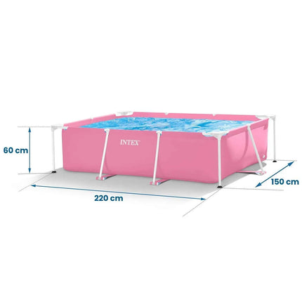 Piscina con supporto da giardino 220x150x60 cm INTEX 28266