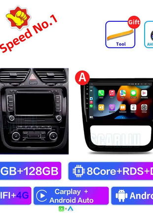 Android 16 For VW Volkswagen Scirocco 3 III Mk3 2008-2014 9 inch 8 Core WIFI Bluetooth Auto Navigation System Radio Multimedia