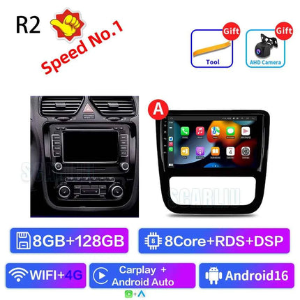 Android 16 For VW Volkswagen Scirocco 3 III Mk3 2008-2014 9 inch 8 Core WIFI Bluetooth Auto Navigation System Radio Multimedia