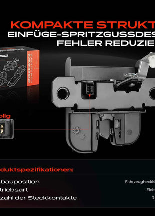 Serratura Portellone Posteriore Frankberg 1x per Porsche Cayenne 9PA 3.2L 3.6L 95551250502 955512501 7L5827505A 95551250500 7L5827505B