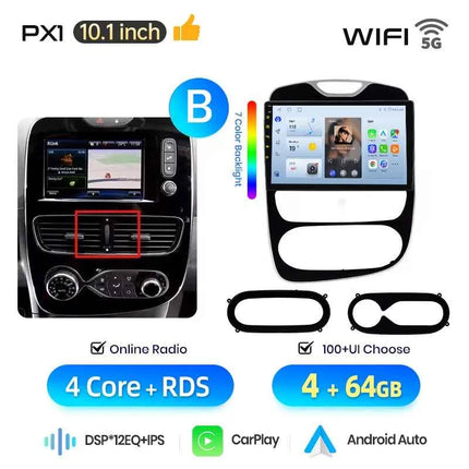 AWESAFE 10" Android Radio For Renault Clio 4 2012-2019 Wireless CarPlay GPS Navigation 4G CAN-BUS Plug and Play Autoradio DSP BT