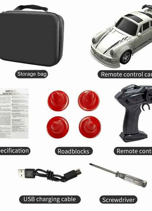 2026 New Kf20 1:64 Drift Rc Car Four-wheel remote-controlled racing car Full proportions Desk Competition Toy Boys Ideal gifts.