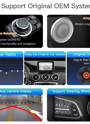 12.3"Android 14 Car Multimedia For MercedesBenz W204 W205 2007-2018 Wireless Auto Radio Player Stereo Screen Head Unit Carplay