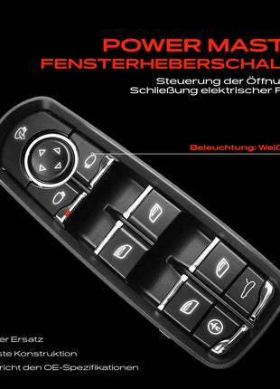 Interruttore Alzacristallo Elettrico Frankberg 1x per Porsche Cayenne 92A Macan 95B 7PP959858HDML 7PP959858MDML