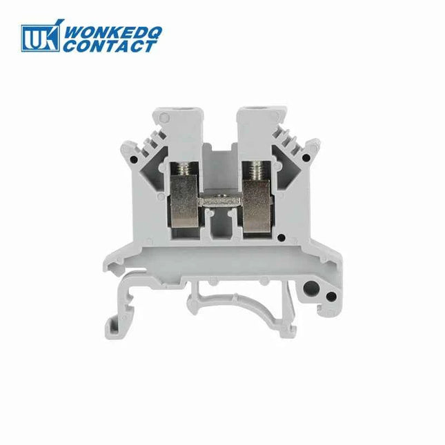 10Pcs UK 2.5 Terminal Block UK2.5B Screw Connection Connect Strip 2.5B 2.5mm² Cable Electrical Din Rail Wire Connector
